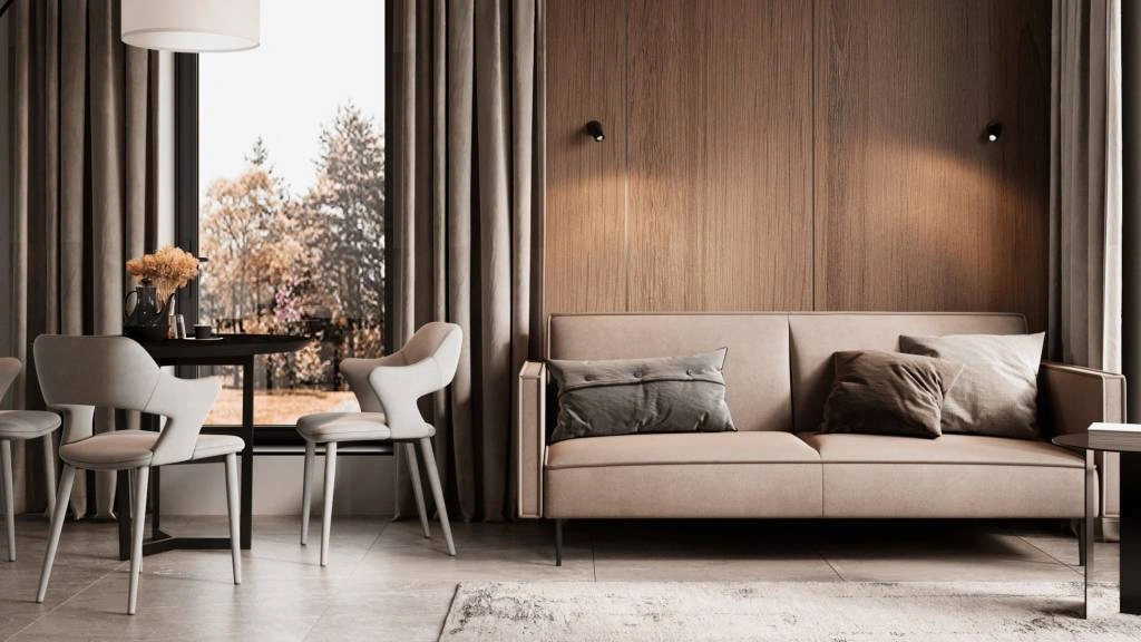 Диван Este раскладной в минималистичном дизайне Диван Este раскладной