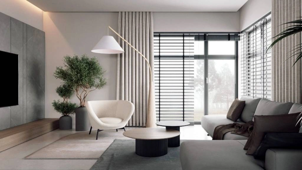 Лаунж кресло COUTURE в интерьере Лаунж кресло COUTURE букле светлый