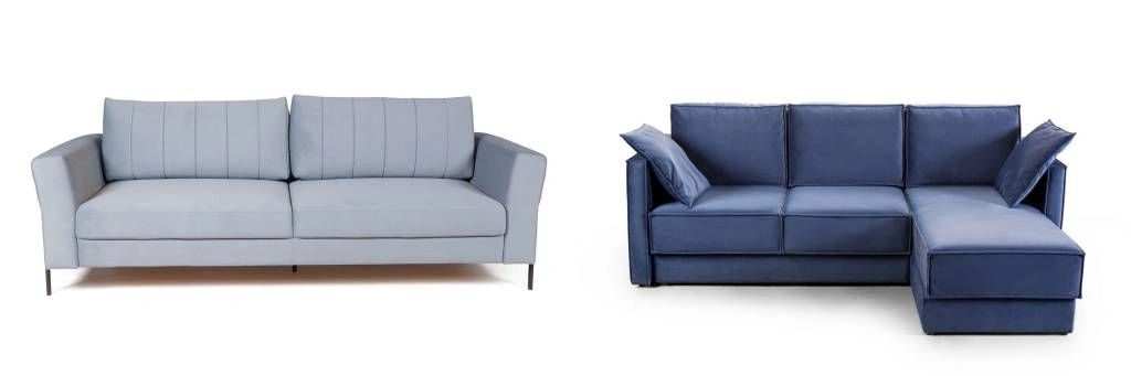 Прямой и угловой диван