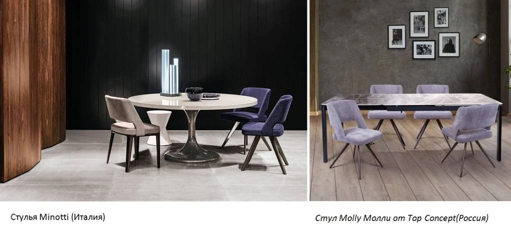 Стулья Minotti и Стул Molly Молли от Top Concept(Россия) Стулья Minotti и Стул Molly Молли от Top Concept(Россия)