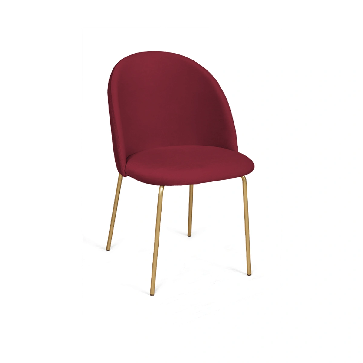Стул Норд, комплект (2 шт), бархат бордовый 16 / опора золото фото