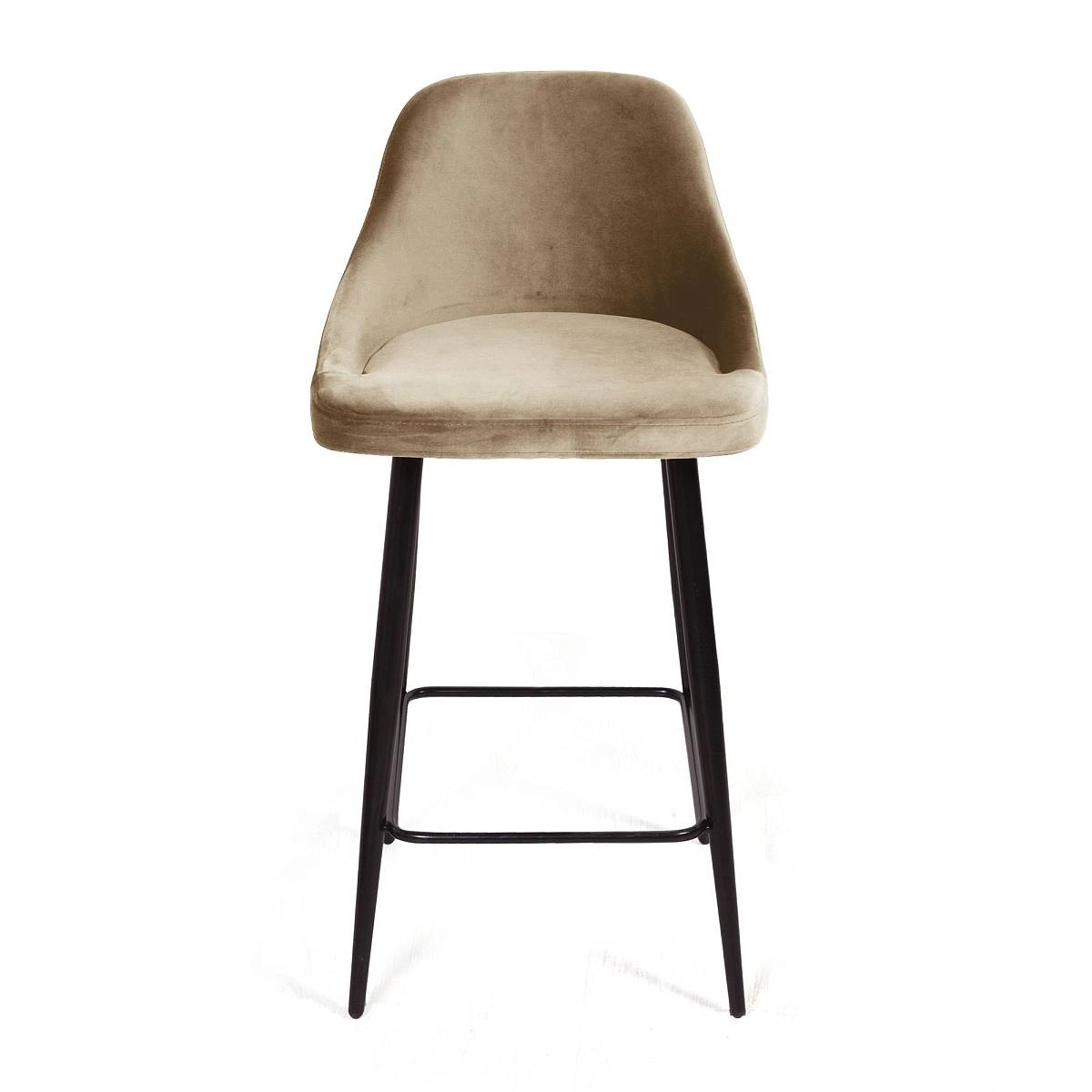 Стул полубарный Douglas, бархат бежевый 5 изображение Стул полубарный Douglas, бархат бежевый 5 фото