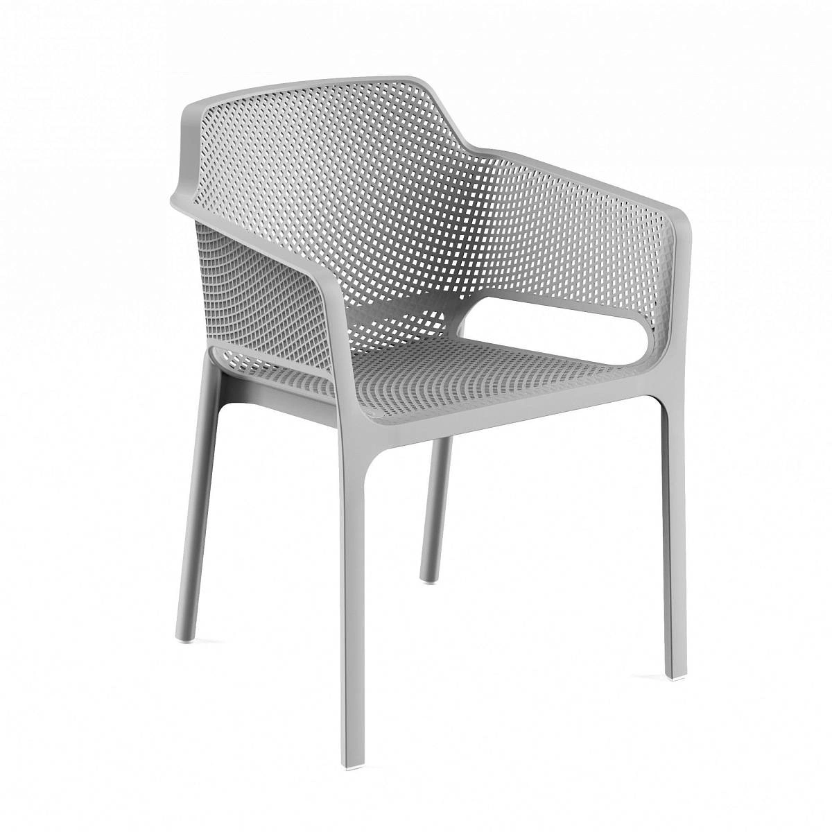 Стул Node с подлокотниками, (комплект 4 шт), пластик серый изображение Стул Node с подлокотниками, (комплект 4 шт), пластик серый фото