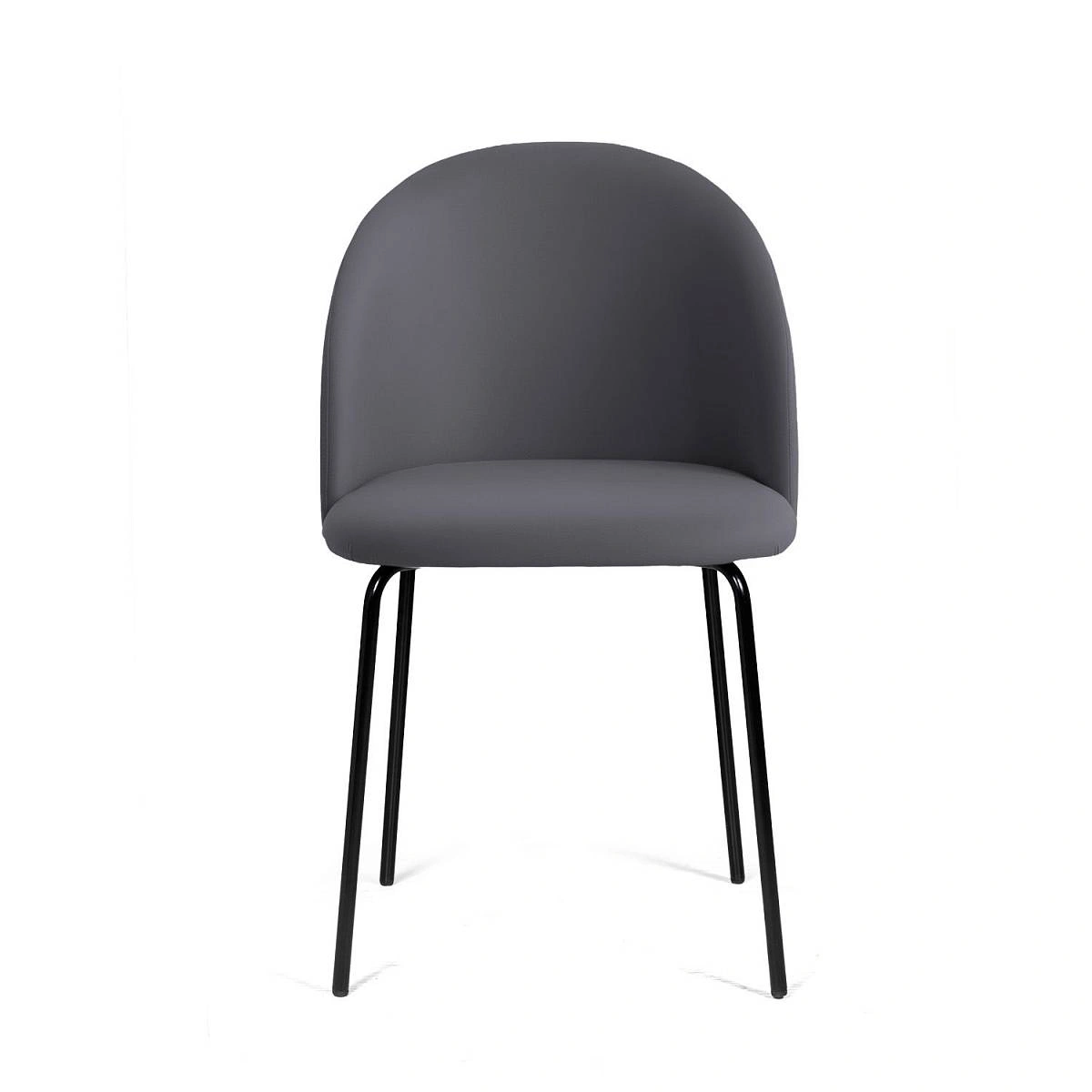 Стул Nord, комплект (2 шт), бархат серый 27 / опора черная фото
