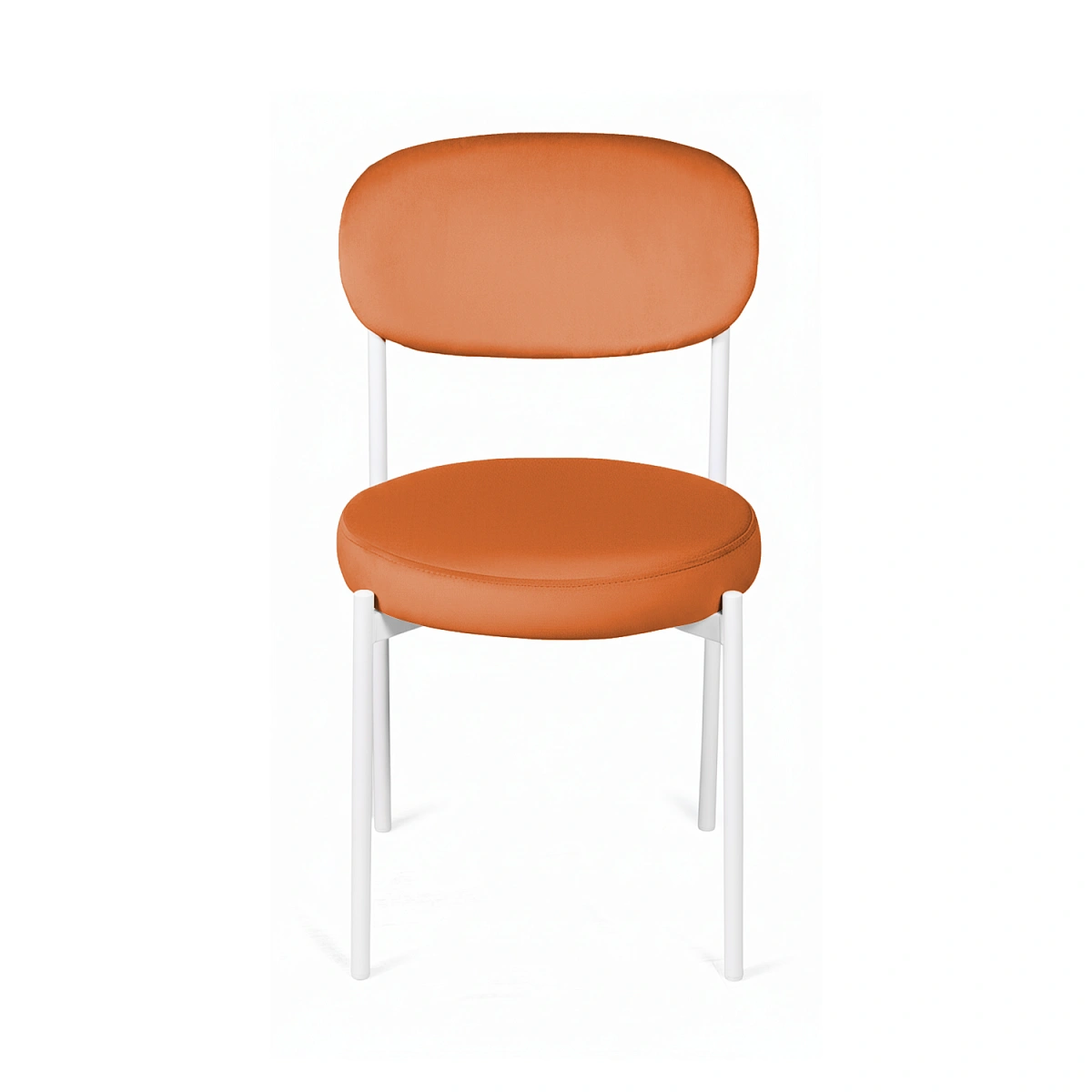 Стул Мейсон, комплект (4 шт), велюр Frost fox / опоры белые фото