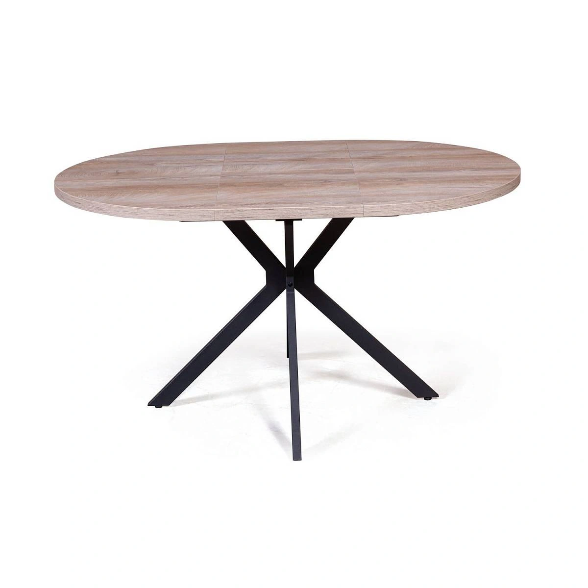 Стол круглый Vegas раздвижной (100+40) дуб эндгрейн изображение Стол круглый Vegas раздвижной (100+40) дуб эндгрейн фото