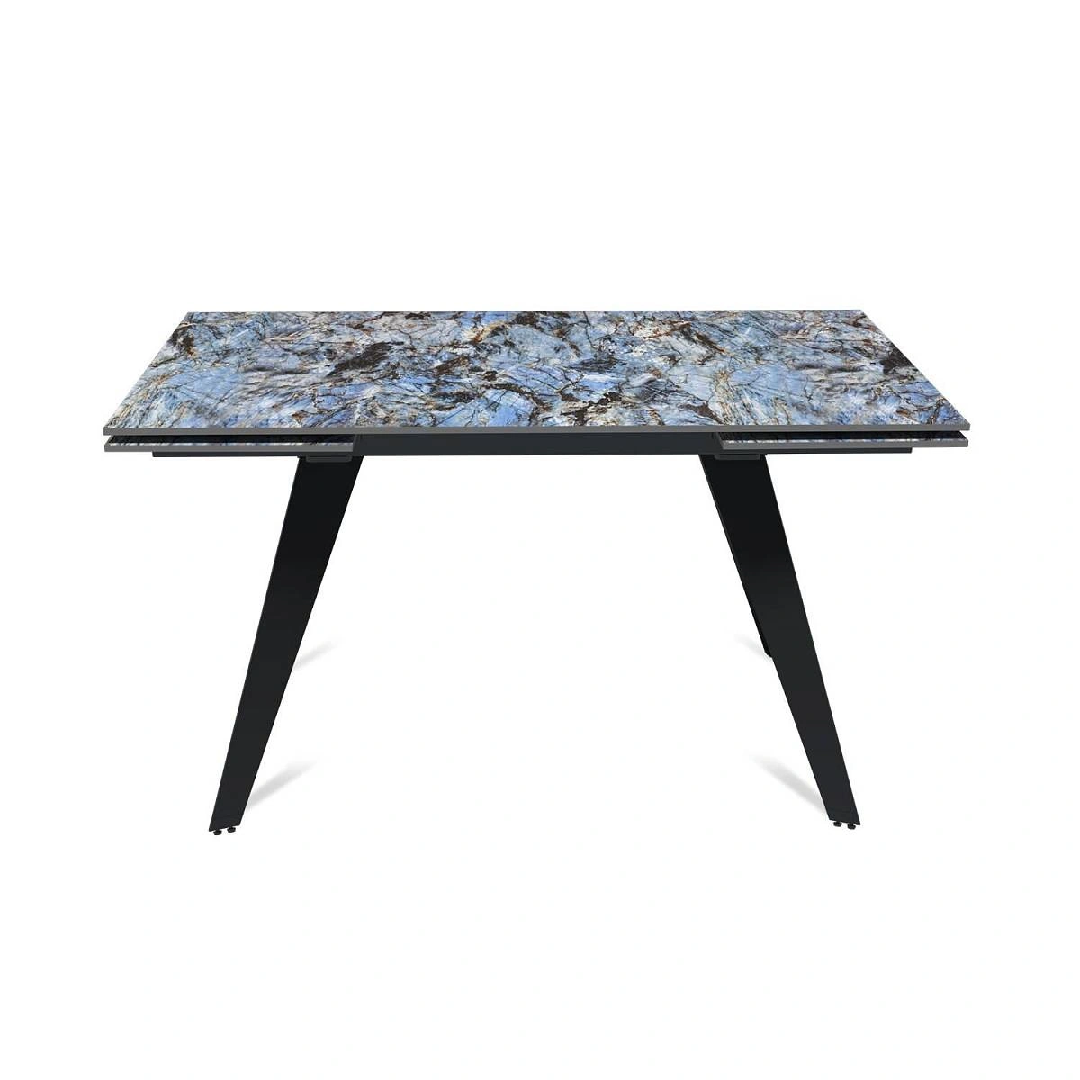 Стол раскладной Rhein (140+40+40), керамика глянцевая Lemurian Blue изображение Стол раскладной Rhein (140+40+40), керамика глянцевая Lemurian Blue фото