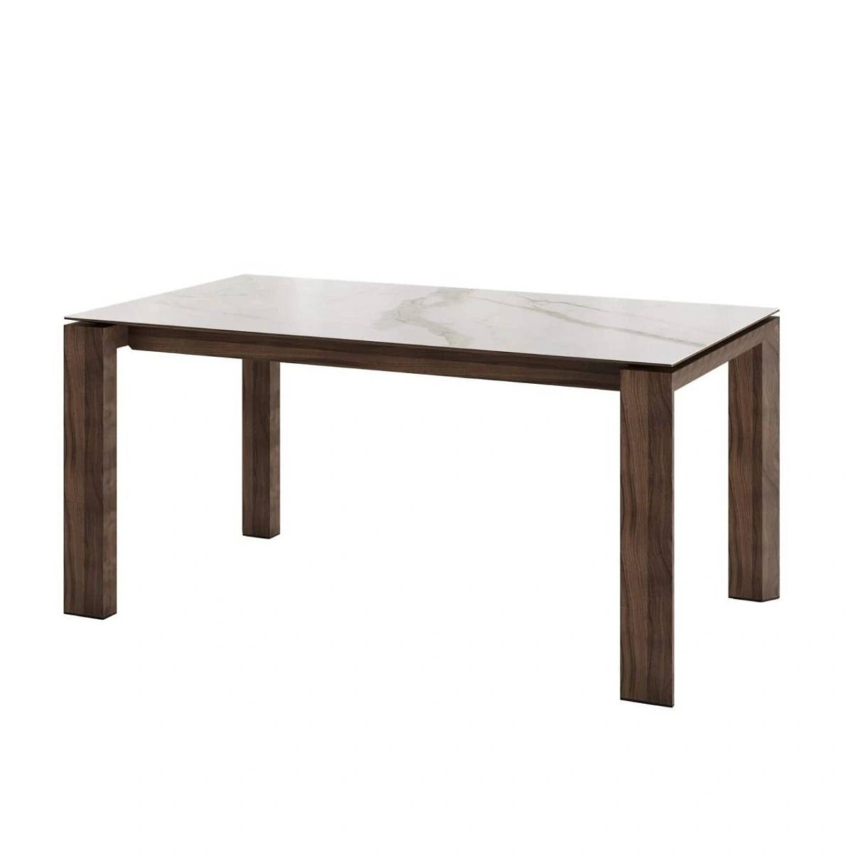 Стол обеденный Aron 180, керамика матовая белая изображение Стол обеденный Aron 180, керамика матовая белая фото