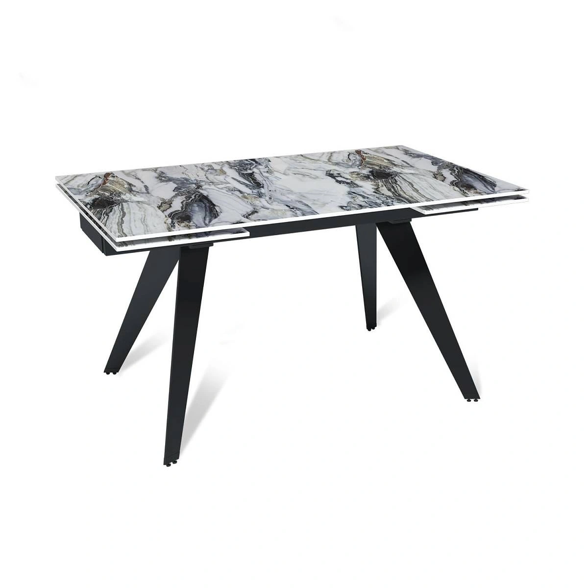 Стол раскладной Rhein (140+40+40), керамика глянцевая Cold Jade изображение Стол раскладной Rhein (140+40+40), керамика глянцевая Cold Jade фото