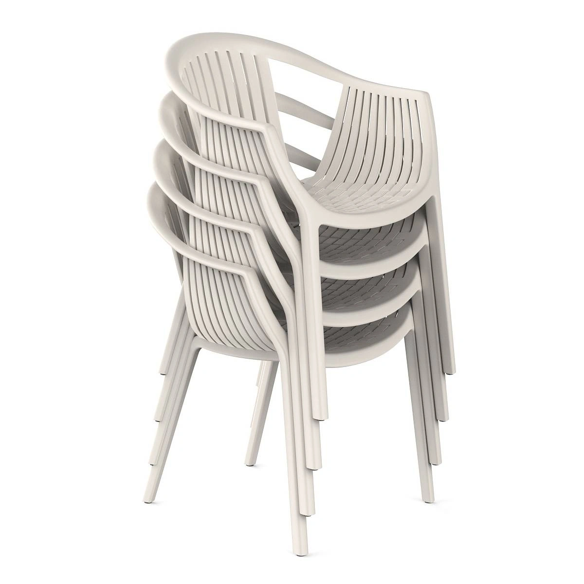 Стул с подлокотниками EPOS, (комплект 4 шт), пластик светло-бежевый изображение Стул с подлокотниками EPOS, (комплект 4 шт), пластик светло-бежевый фото