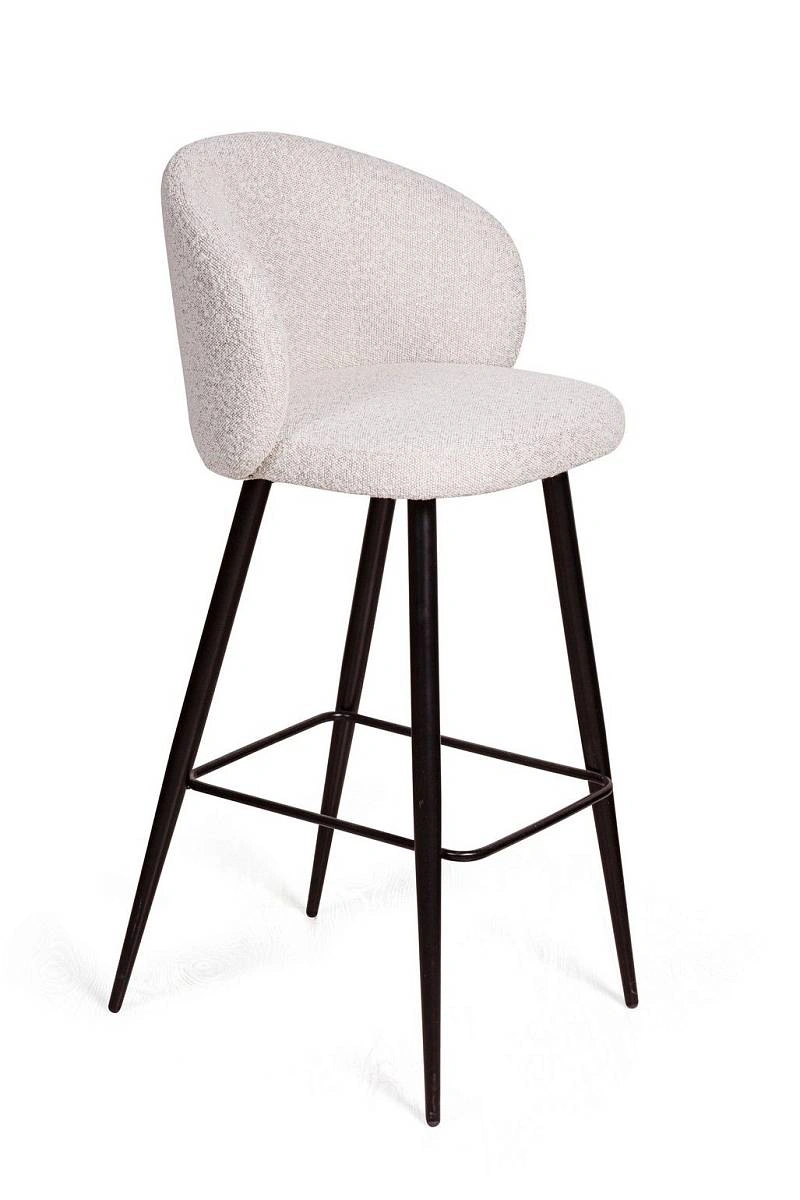 Стул полубарный Vito, букле белый / опора конус фото