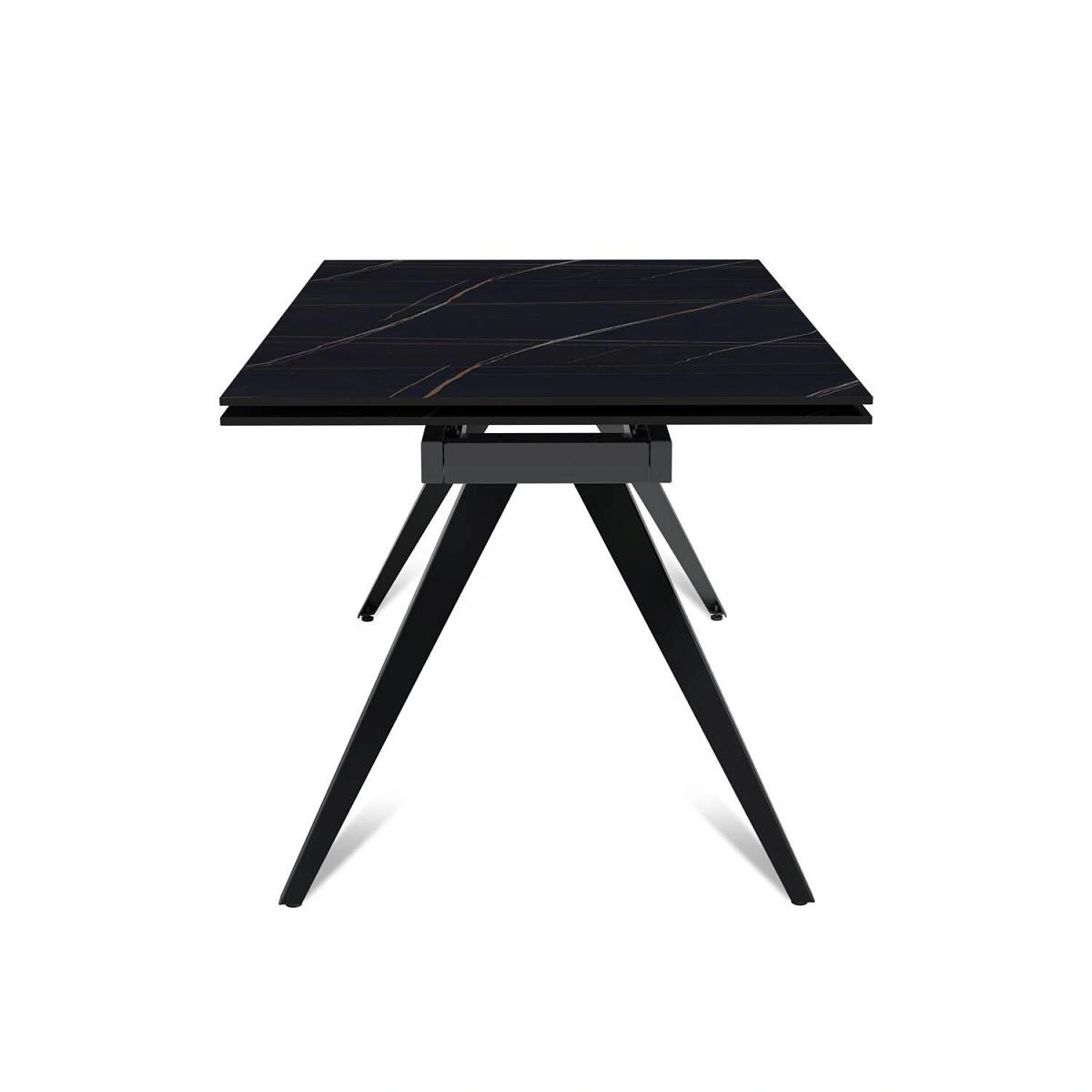 Стол раскладной Asti (160+40+40), керамика матовая Black Gold изображение Стол раскладной Asti (160+40+40), керамика матовая Black Gold фото