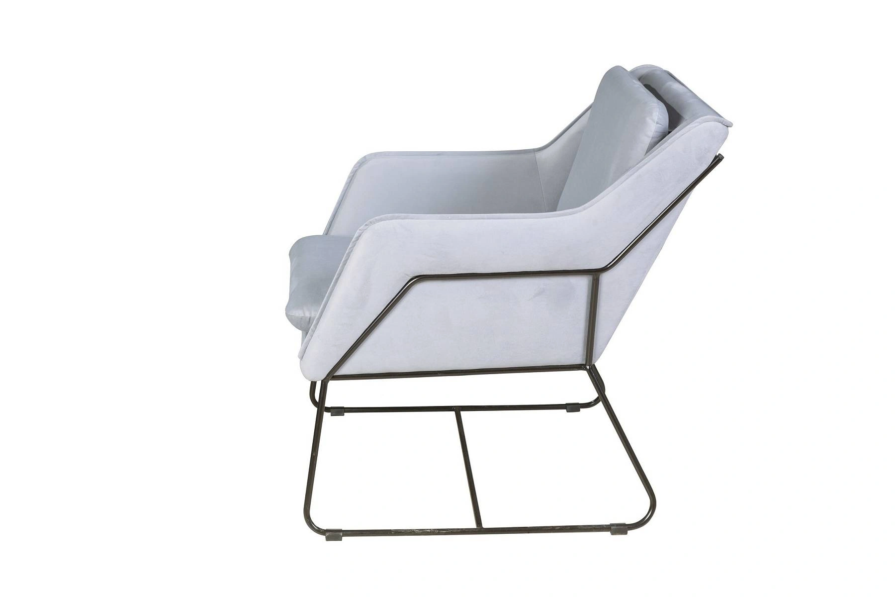 Кресло Alex, бархат светло-серый 26 изображение Кресло Alex, бархат светло-серый 26 фото