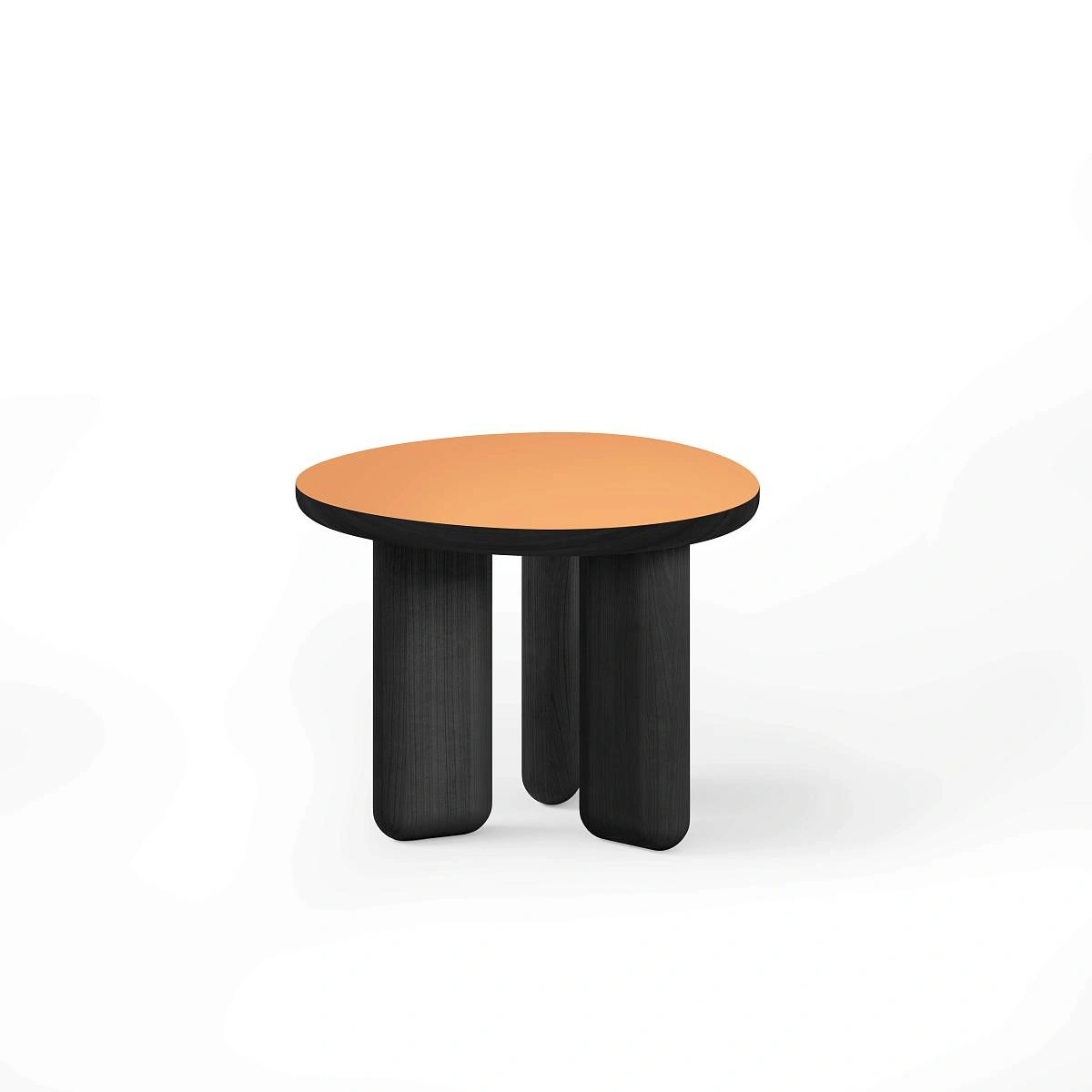 Журнальный столик Momo D600 массив / пластик fenix оранжевый фото