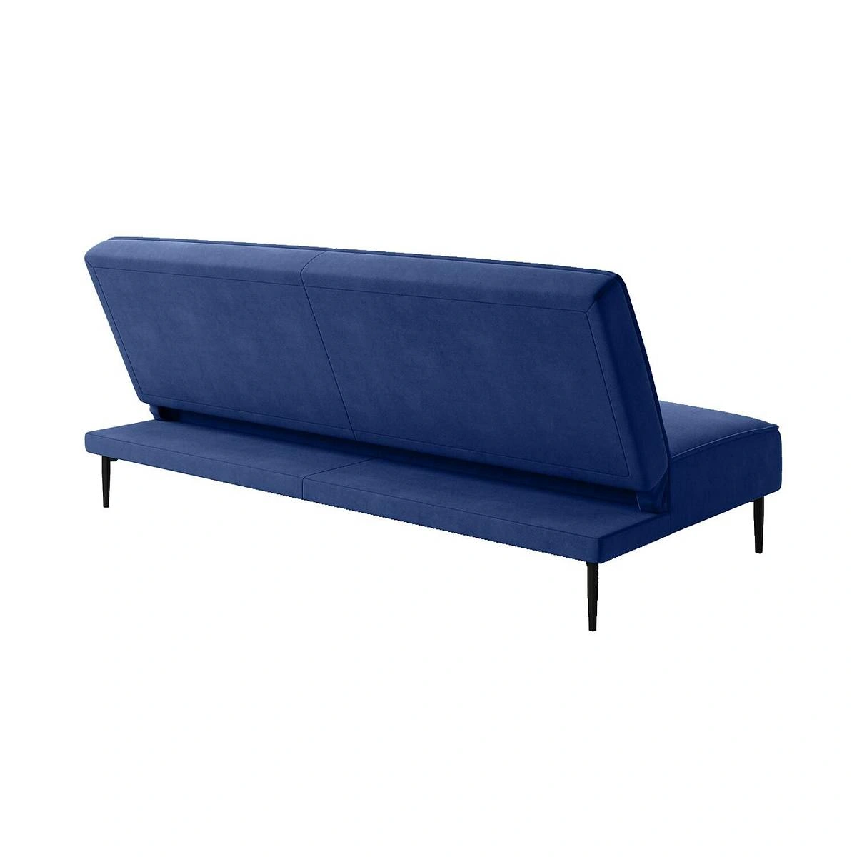 Este диван-кровать трехместный, прямой, без подлокотников, велюр синий Velutto 26 изображение Este диван-кровать трехместный, прямой, без подлокотников, велюр синий Velutto 26 фото