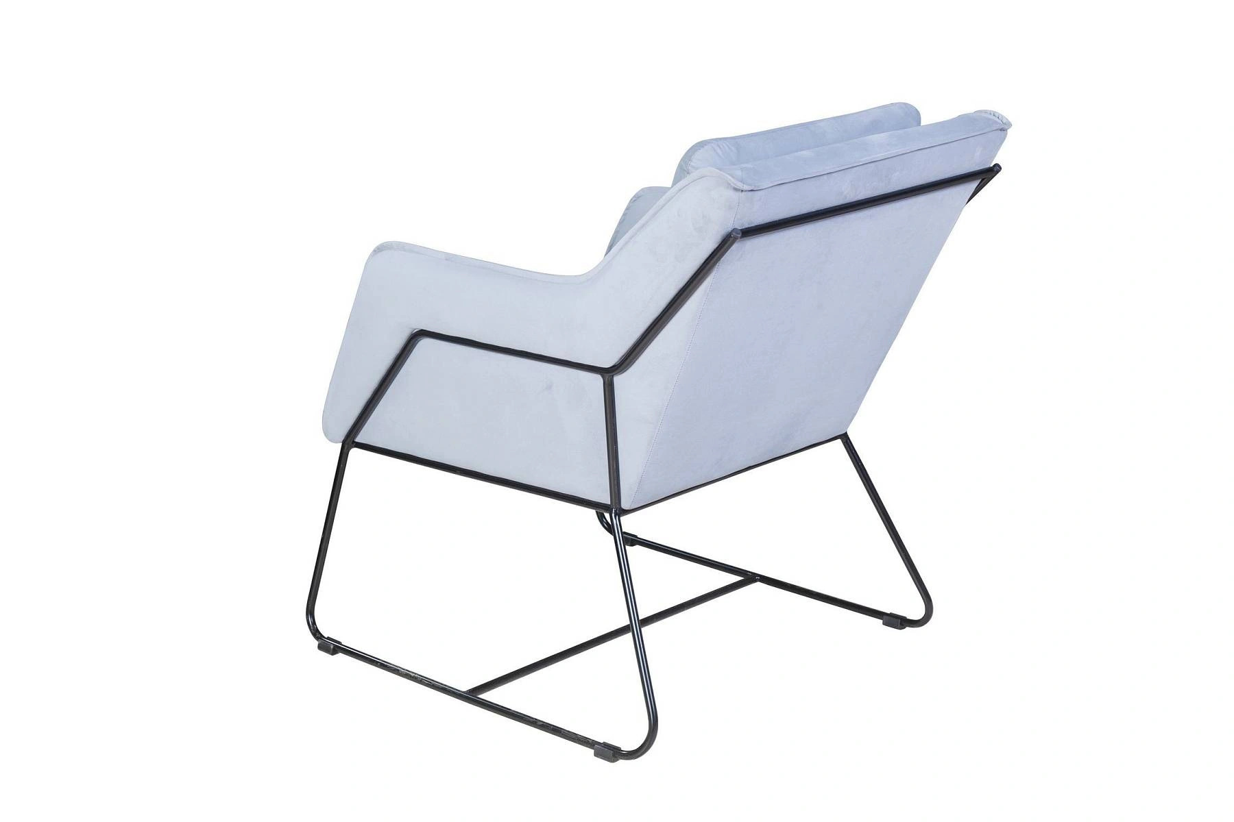 Кресло Alex, бархат светло-серый 26 изображение Кресло Alex, бархат светло-серый 26 фото