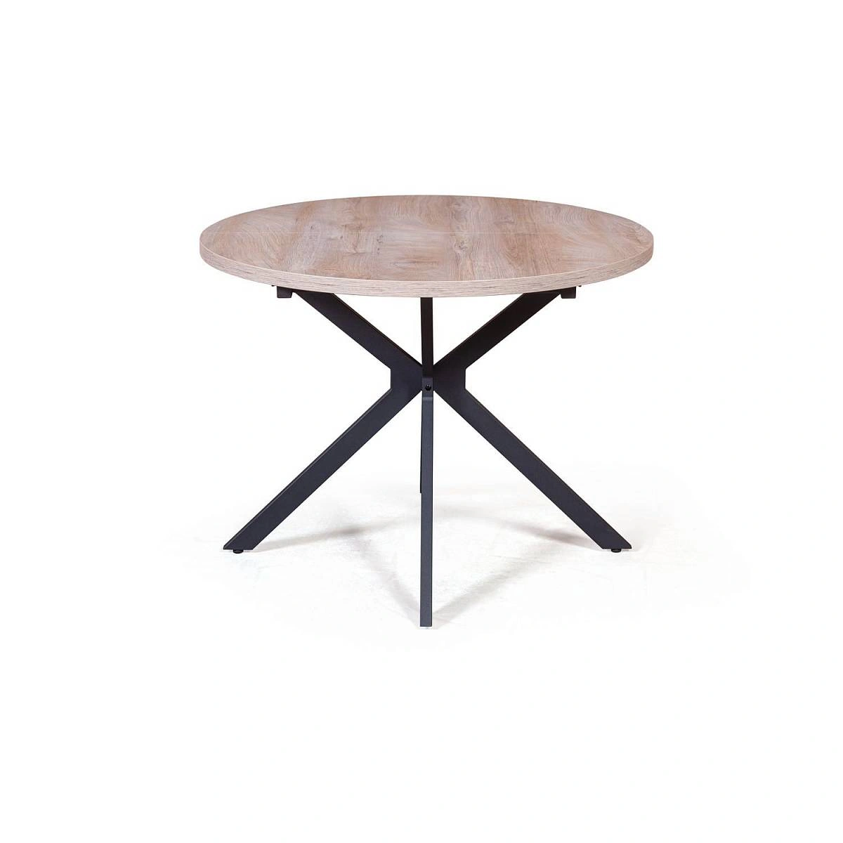 Стол круглый Vegas раздвижной (100+40) дуб эндгрейн изображение Стол круглый Vegas раздвижной (100+40) дуб эндгрейн фото