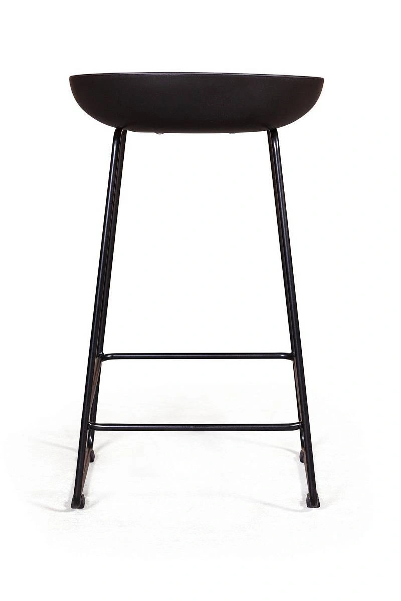 Стул полубарный Leo пластик черный фото