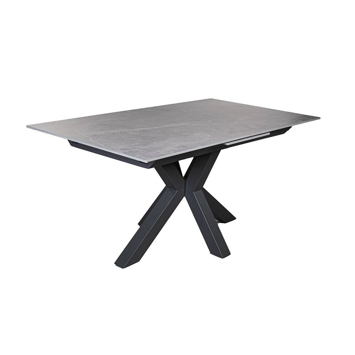 Стол раскладной Lincoln (160+40 см) керамика серый изображение Стол раскладной Lincoln (160+40 см) керамика серый фото