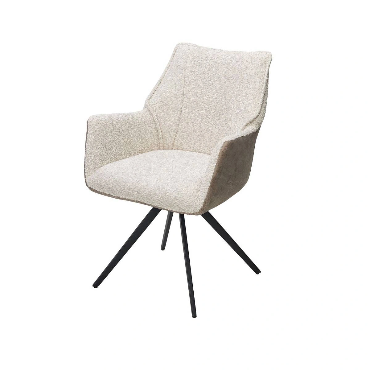 Стул Bravo ткань комби бежево-коричневый, поворотный механизм на 180 градусов изображение Стул Bravo ткань комби бежево-коричневый, поворотный механизм на 180 градусов фото