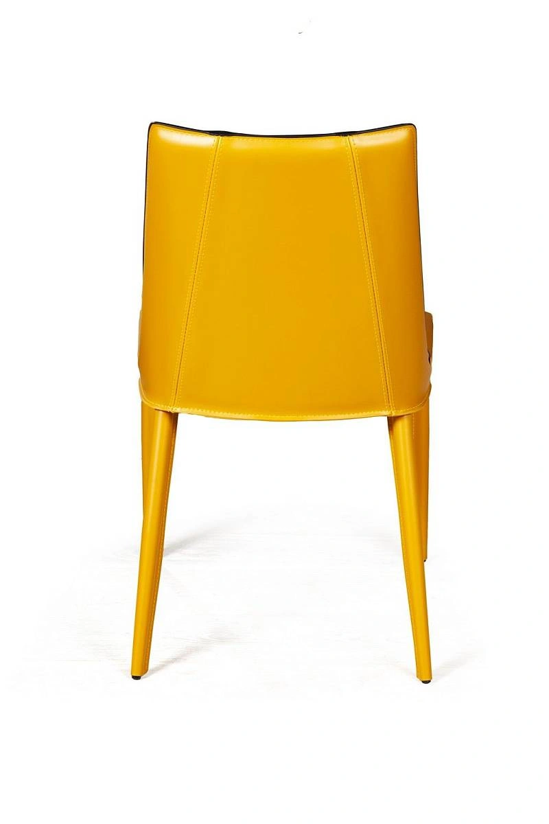 Стул Lui экокожа, желто-оранжевый изображение Стул Lui экокожа, желто-оранжевый фото