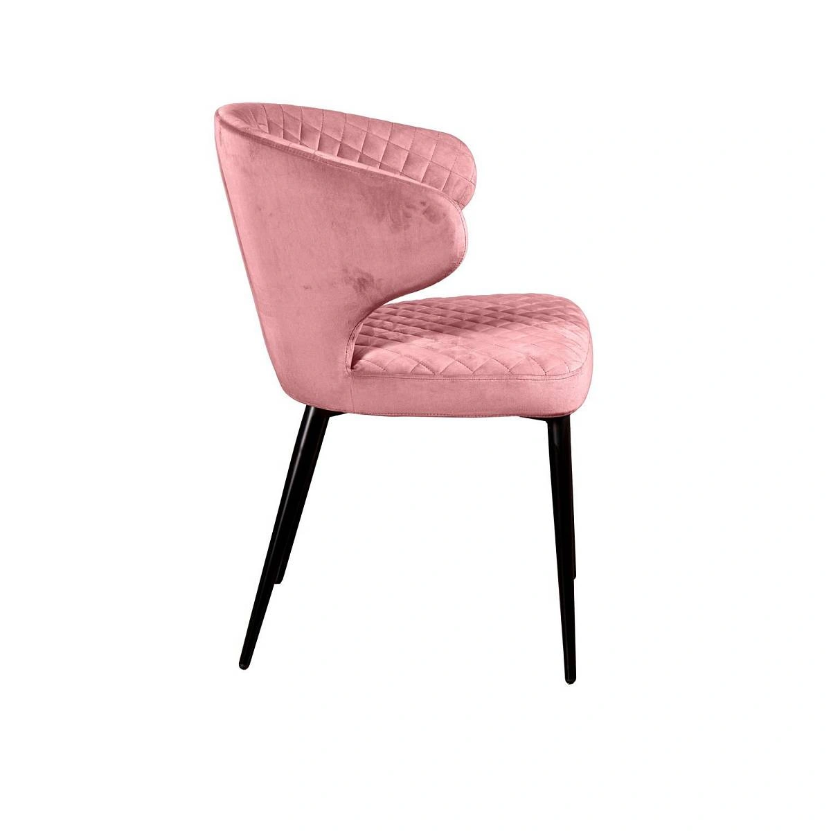 Стул Richard ромб, бархат пудровый 15 изображение Стул Richard ромб, бархат пудровый 15 фото