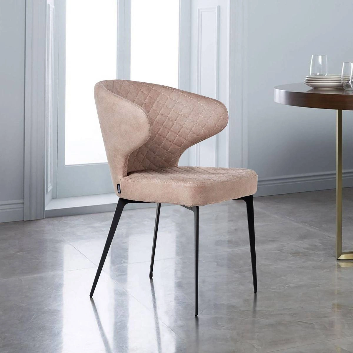 Стул Richard, замша бежевый изображение Стул Richard, замша бежевый фото