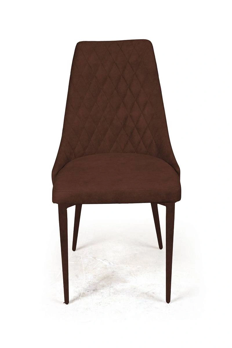 Стул CONNOR LUXE, бархат коричневый 12/конус изображение Стул CONNOR LUXE, бархат коричневый 12/конус фото