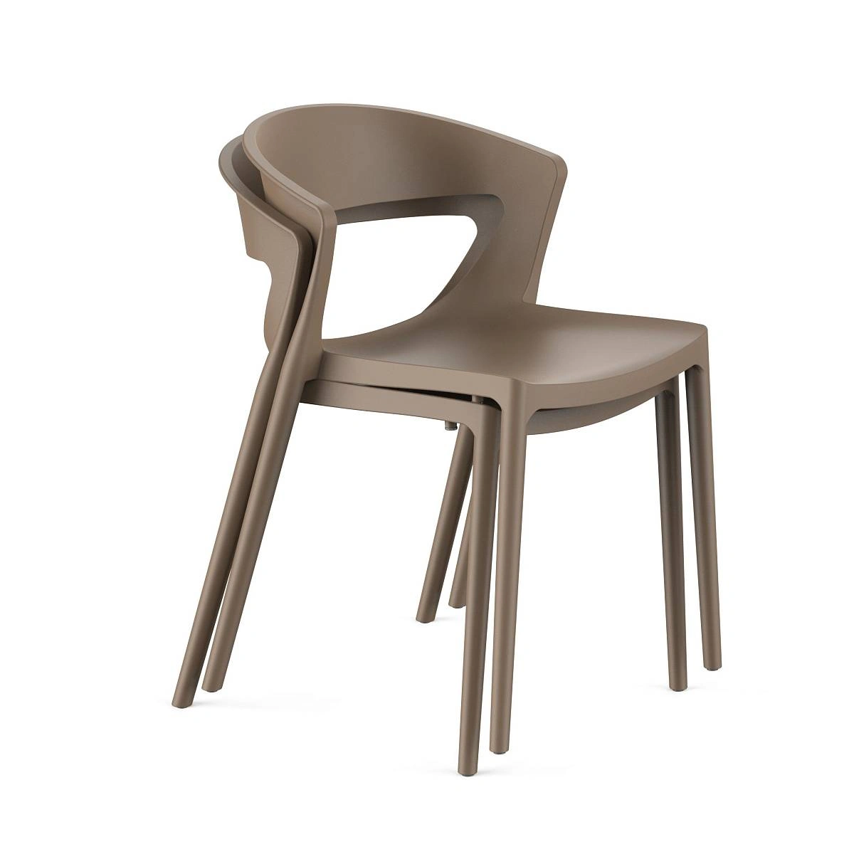 Стул LEXA, (комплект 2 шт), пластик капучино изображение Стул LEXA, (комплект 2 шт), пластик капучино фото