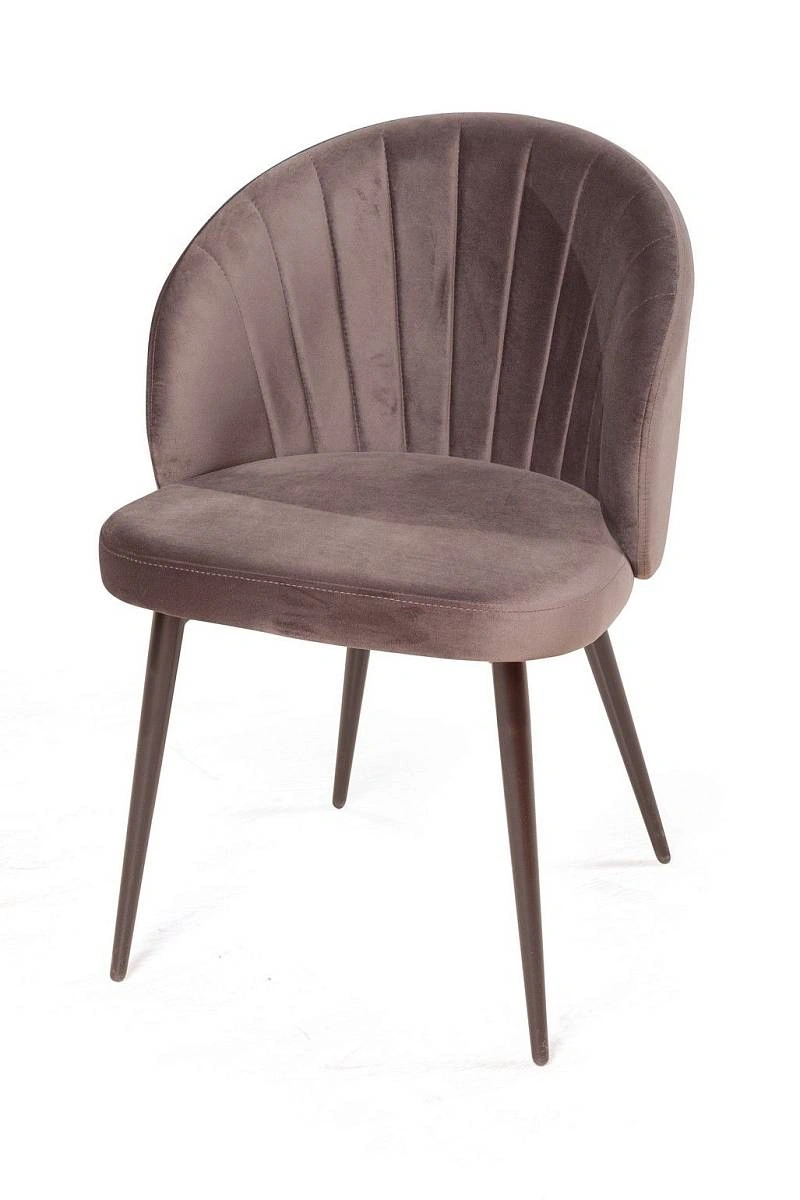 Стул Mont Blanc, бархат антрацит 14 / черный конус изображение Стул Mont Blanc, бархат антрацит 14 / черный конус фото