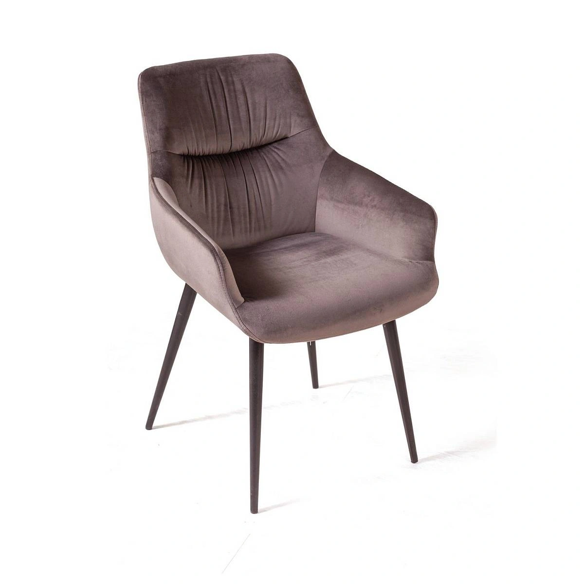 Стул Jordan, бархат пепельно-бежевый 25, опора конус изображение Стул Jordan, бархат пепельно-бежевый 25, опора конус фото