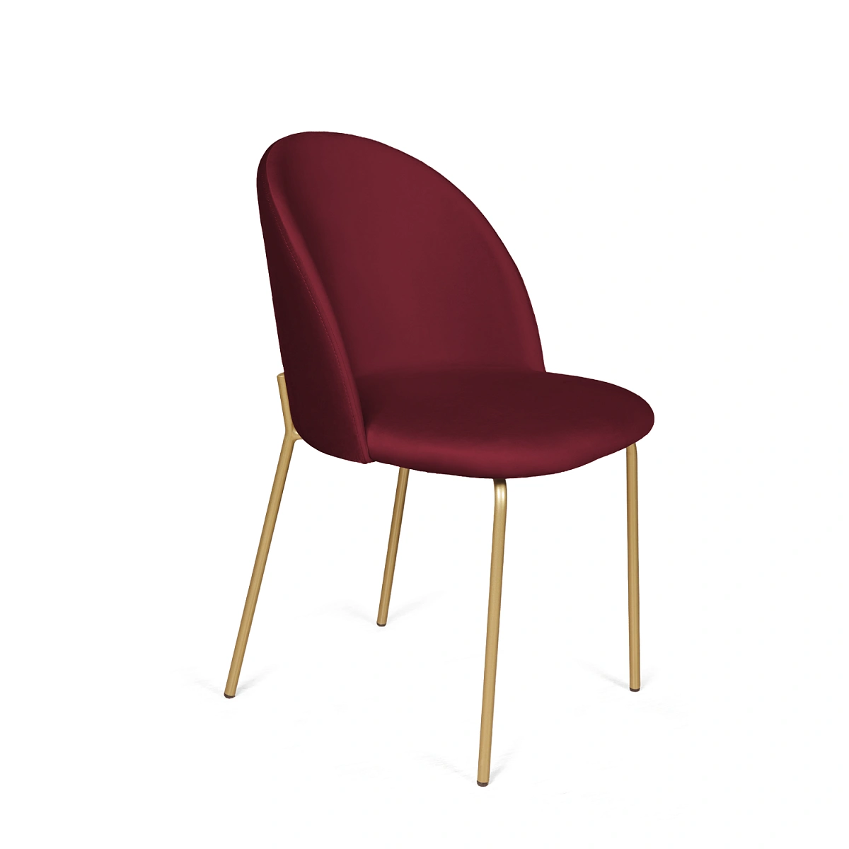 Стул Норд, комплект (4 шт), бархат бордовый 16 / опора золото фото