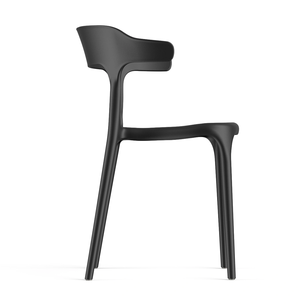 Стул Leo (RUS), комплект (2 шт), пластик черный изображение Стул Leo (RUS), комплект (2 шт), пластик черный фото