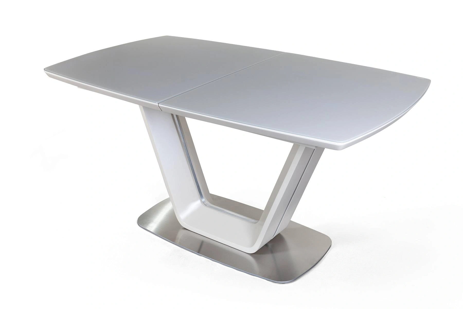 Стол Monroe (150+50 см) матовое закаленное стекло капучино изображение Стол Monroe (150+50 см) матовое закаленное стекло капучино фото