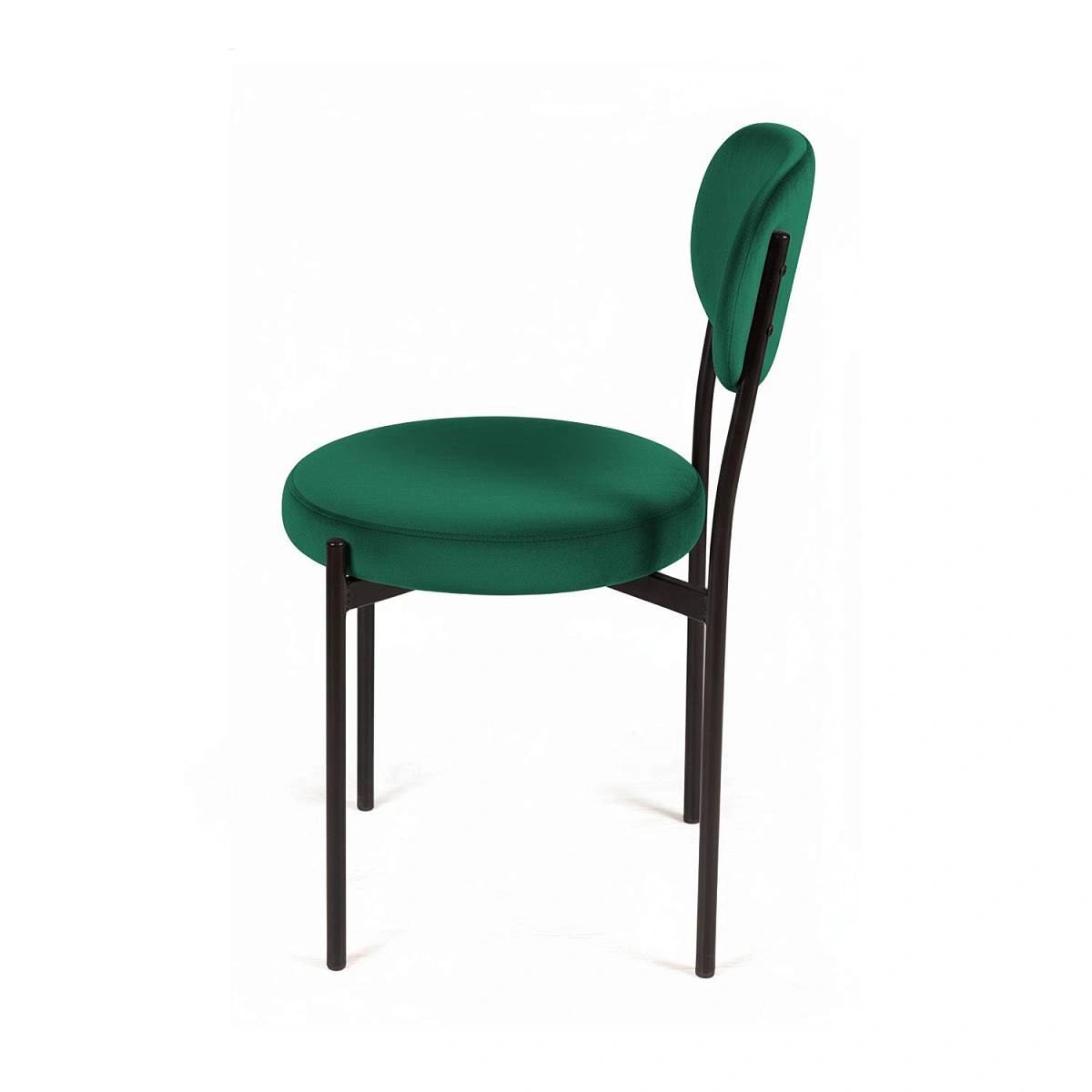 Стул Mason, комплект (2 шт), бархат зеленый 19 / опоры черные фото