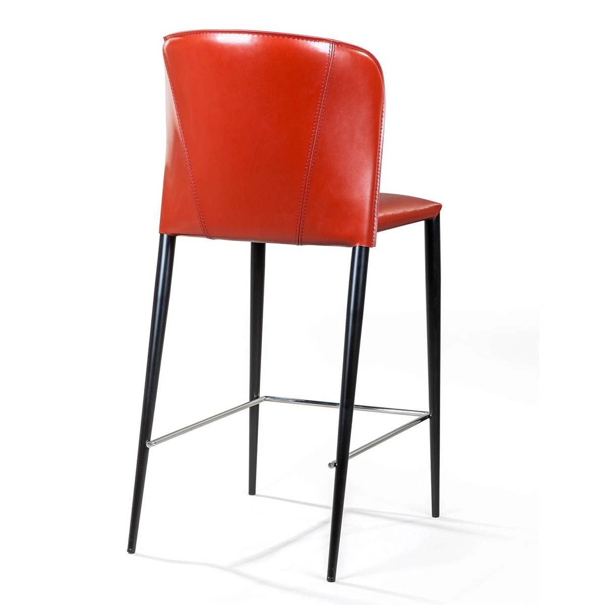 Стул полубарный Albert, кожа ретро-красный изображение Стул полубарный Albert, кожа ретро-красный фото