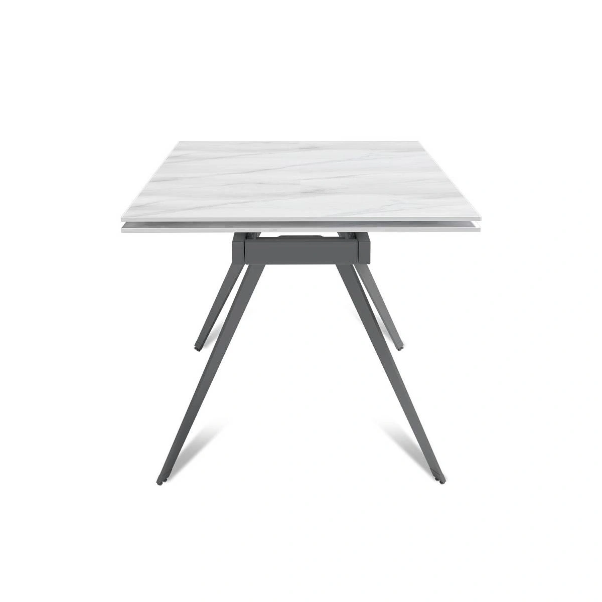 Стол раскладной Rhein (160+40+40), керамика матовая Snow Mountain Stone изображение Стол раскладной Rhein (160+40+40), керамика матовая Snow Mountain Stone фото