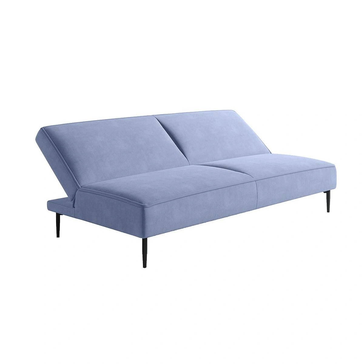 Este диван-кровать трехместный, прямой, без подлокотников, велюр серый Velutto 46 изображение Este диван-кровать трехместный, прямой, без подлокотников, велюр серый Velutto 46 фото