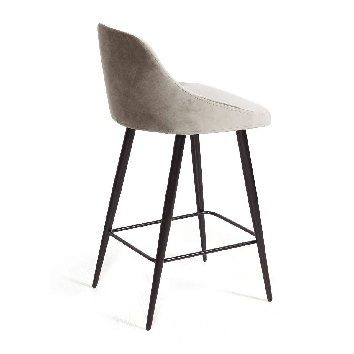 Стул полубарный Douglas, бархат пепельно-бежевый 25 изображение Стул полубарный Douglas, бархат пепельно-бежевый 25 фото