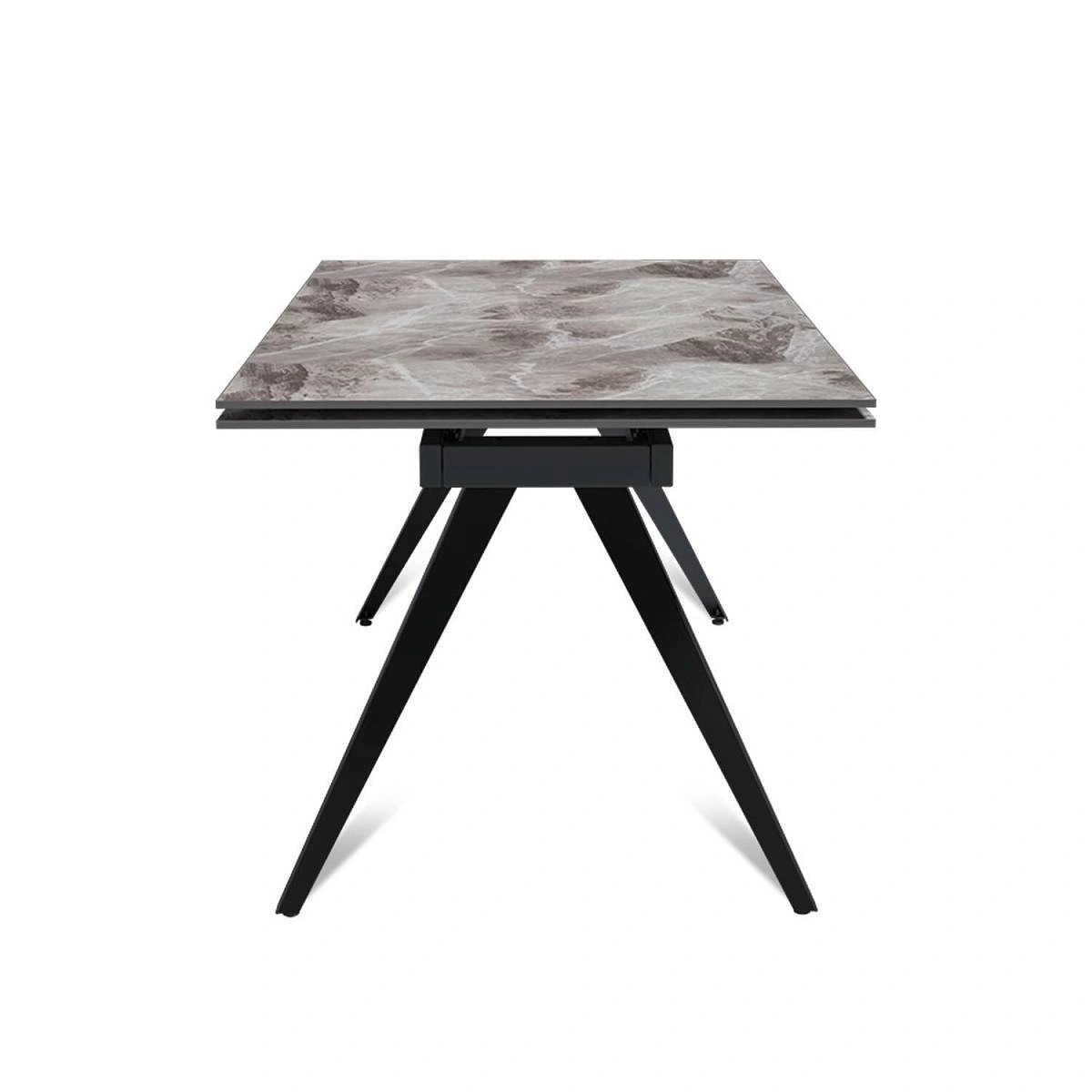 Стол раскладной Asti (160+40+40), керамика глянцевая Italian Dark Grey изображение Стол раскладной Asti (160+40+40), керамика глянцевая Italian Dark Grey фото