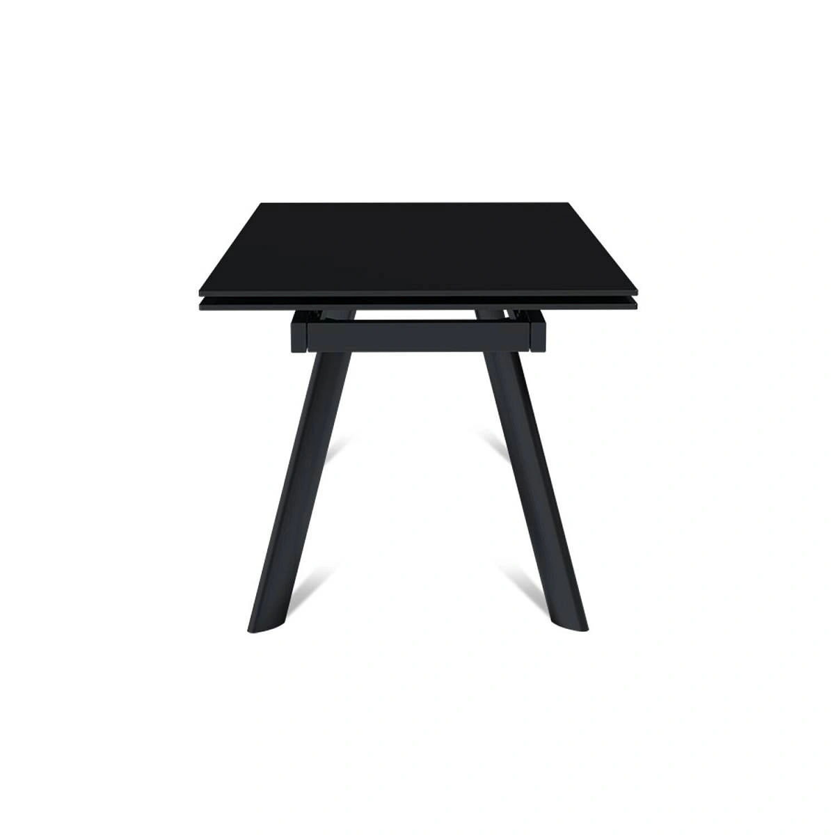 Стол раскладной Stone (140+40+40), керамика матовая черная изображение Стол раскладной Stone (140+40+40), керамика матовая черная фото