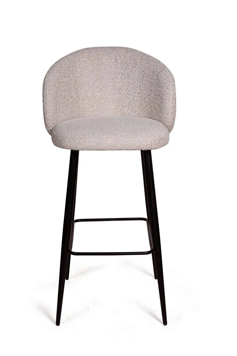 Стул барный Vito, букле серый / опора конус фото