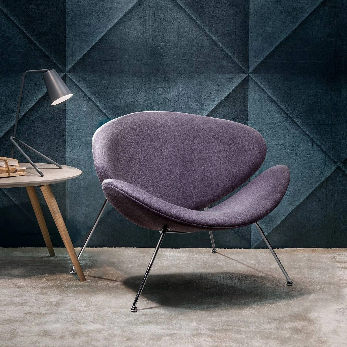 Лаунж кресло Slice, шерсть серый изображение Лаунж кресло Slice, шерсть серый фото