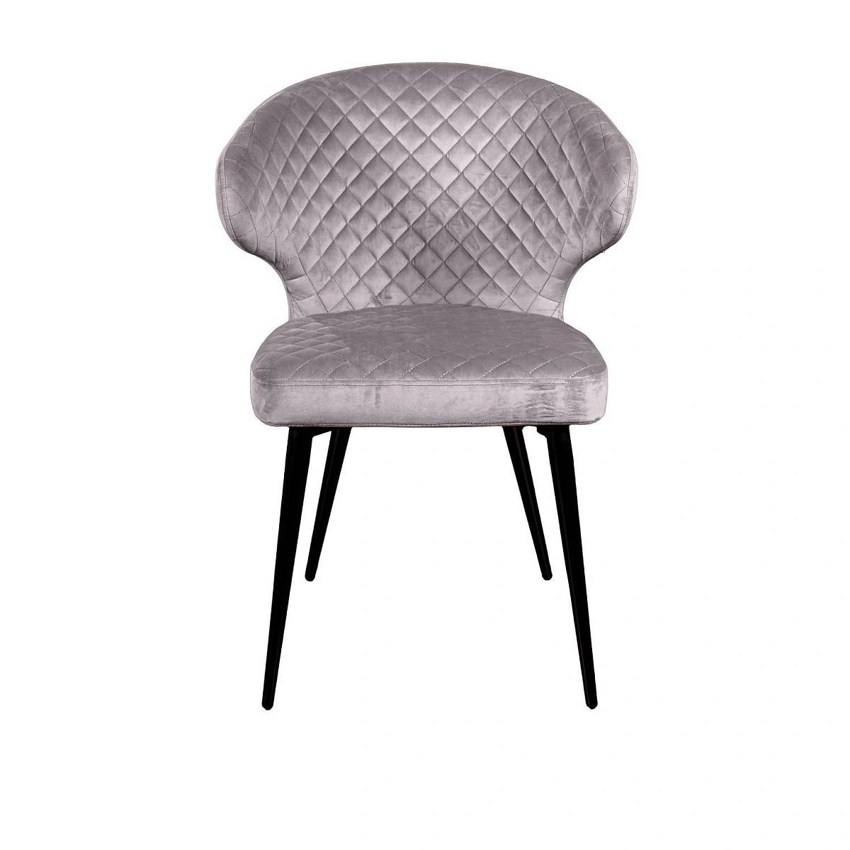 Стул Richard ромб, бархат светло-серый 26 изображение Стул Richard ромб, бархат светло-серый 26 фото