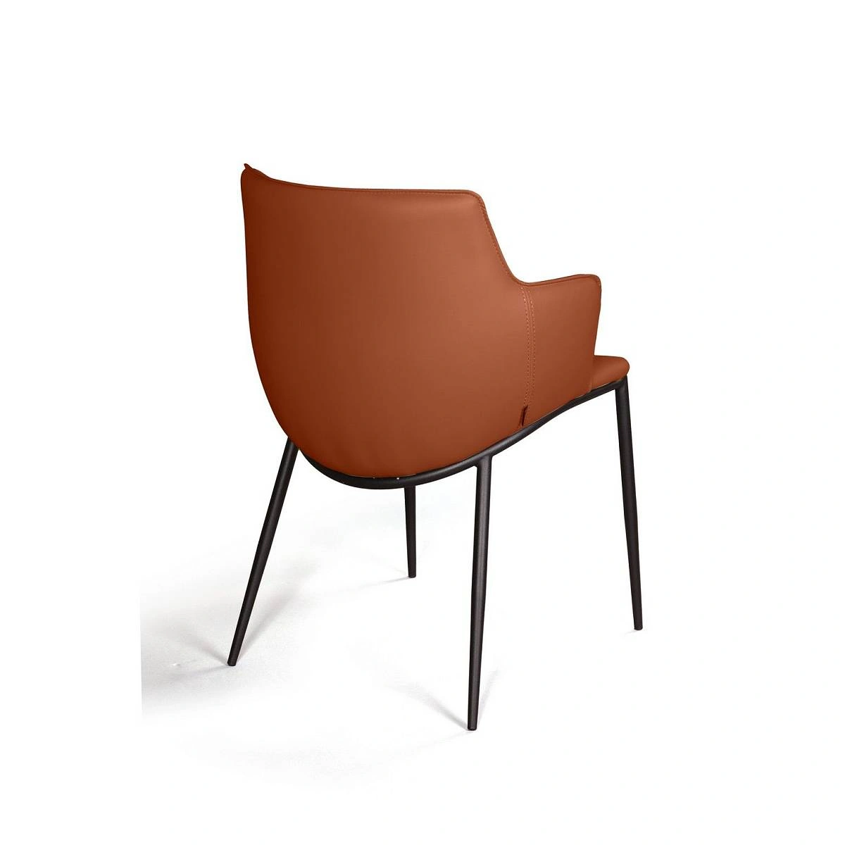 Стул с подлокотниками Sofia, экокожа soft-touch, терракот изображение Стул с подлокотниками Sofia, экокожа soft-touch, терракот фото