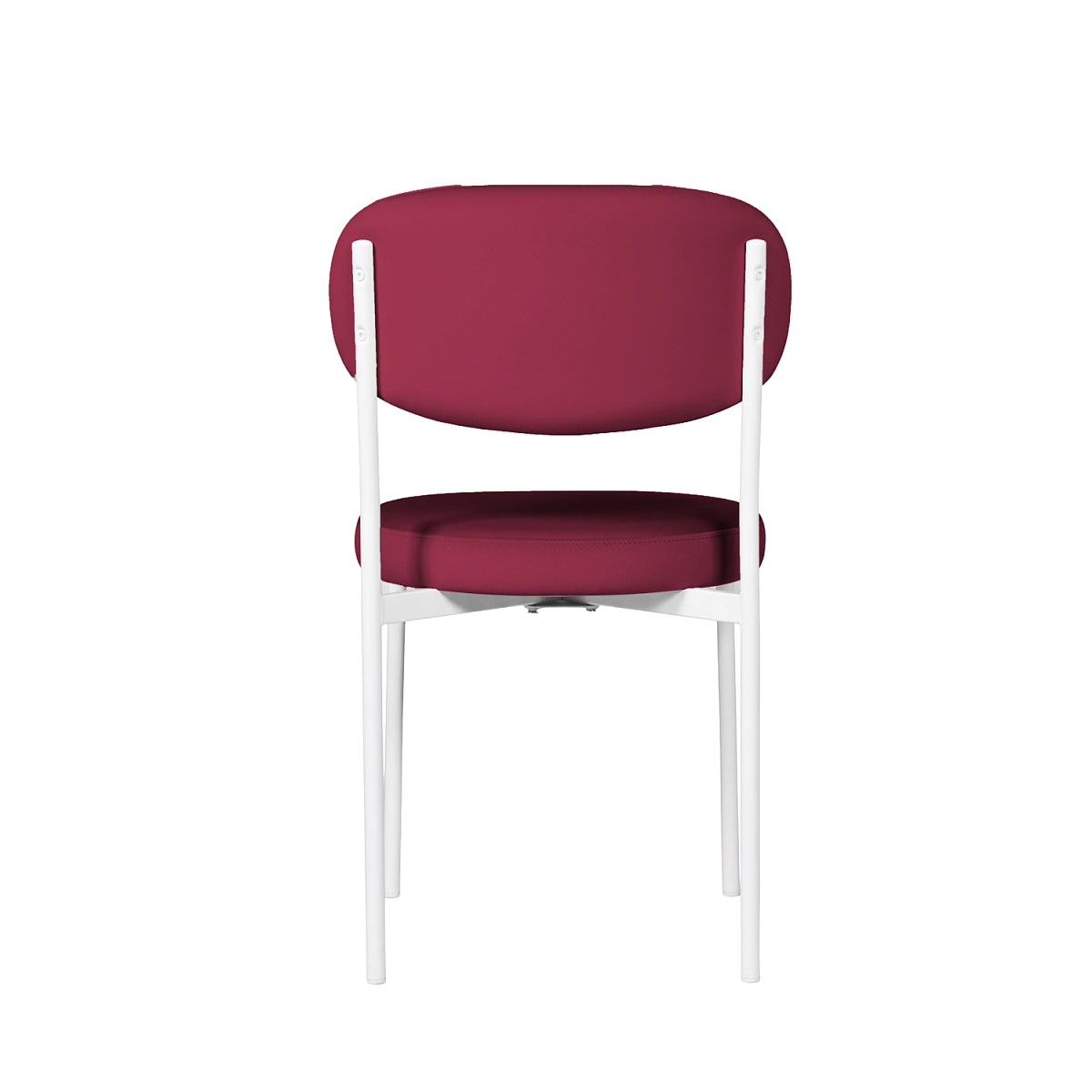 Стул Мейсон, комплект (4 шт), бархат винно-красный 16 / опоры белые фото