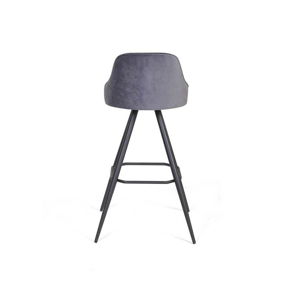 Стул барный Neo поворотный 360 градусов, бархат 4 фото