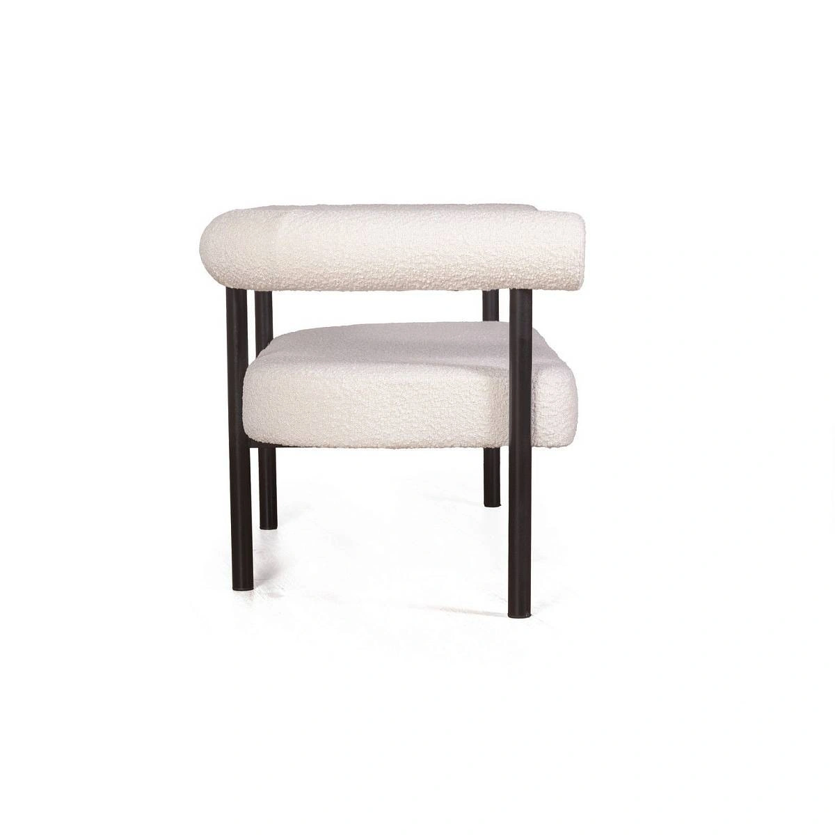 Диван Biggi, букле Turin ivory / опоры черные изображение Диван Biggi, букле Turin ivory / опоры черные фото