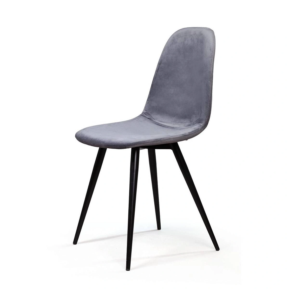 Стул TED, бархат серый 27 изображение Стул TED, бархат серый 27 фото