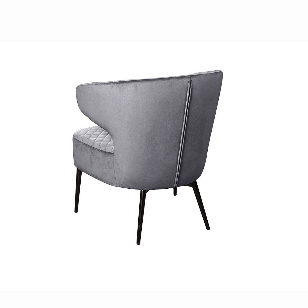 Кресло Richard ромб, бархат серый 27 изображение Кресло Richard ромб, бархат серый 27 фото